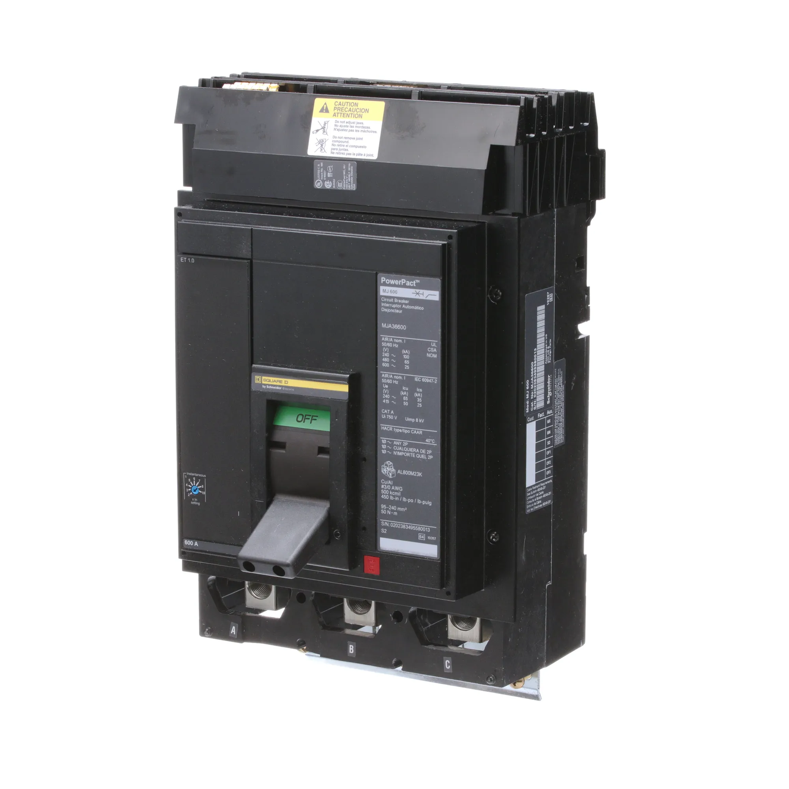 MJA36600 - Square D - Molded Case Circuit Breaker