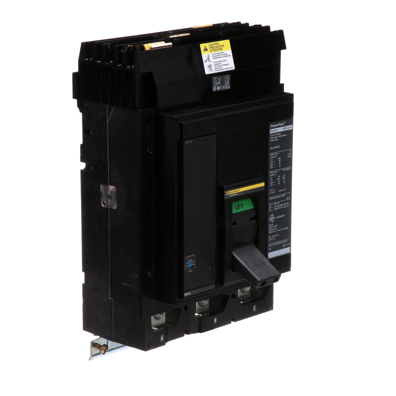 MJA36800 - Square D - Molded Case Circuit Breaker