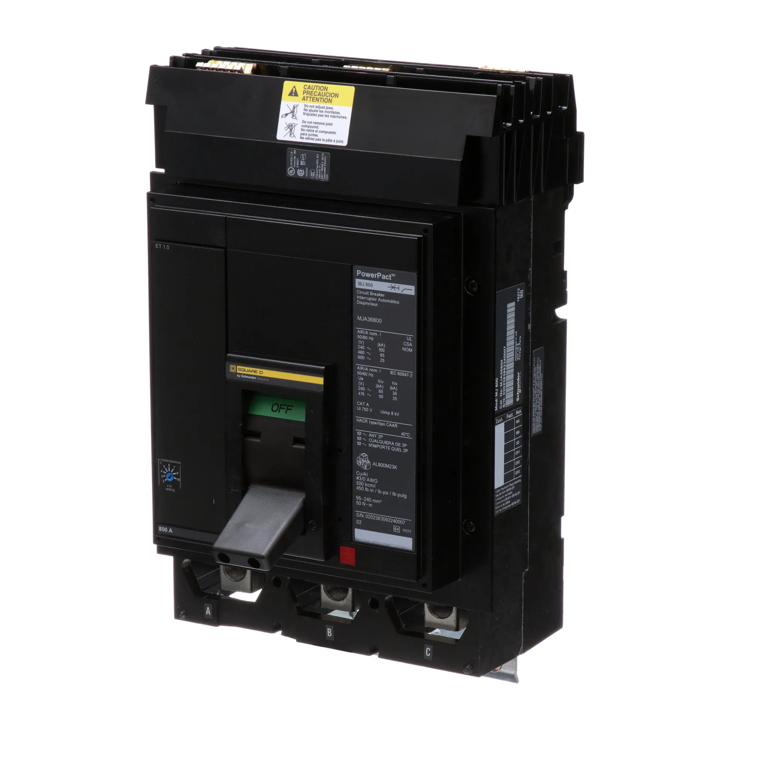 MJA36800 - Square D - Molded Case Circuit Breaker