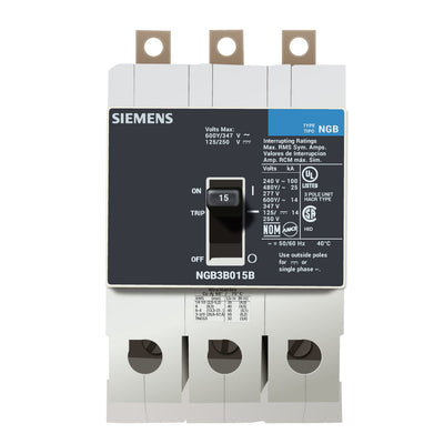 NGB3B015B - Siemens - Molded Case Circuit Breaker