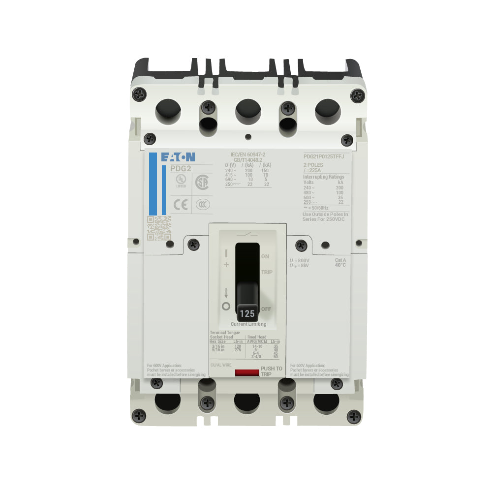 PDG21P0125TFFJ - Eaton - Molded Case Circuit Breakers