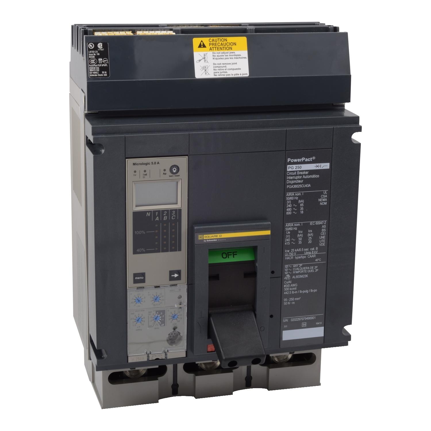 PGA36080U44A - Square D - Molded Case Circuit Breakers