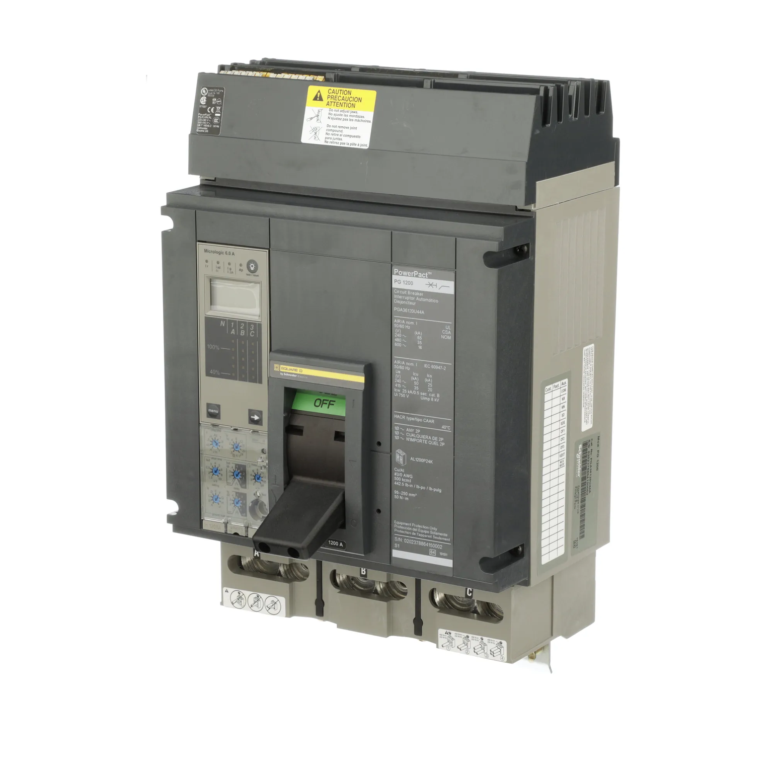 PGA36120U44A - Square D - Molded Case Circuit Breaker