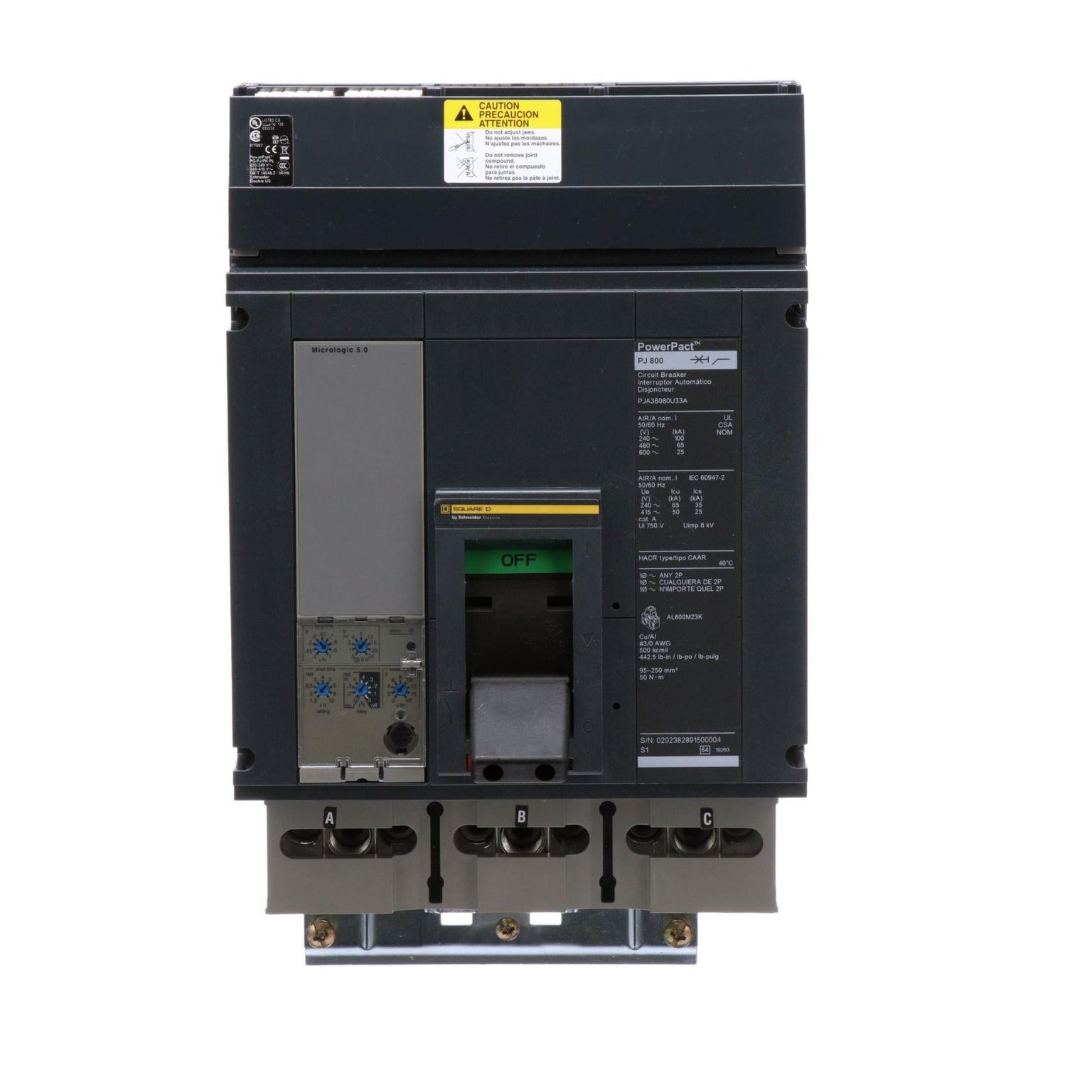 PJA36120U33A - Square D - Molded Case Circuit Breakers