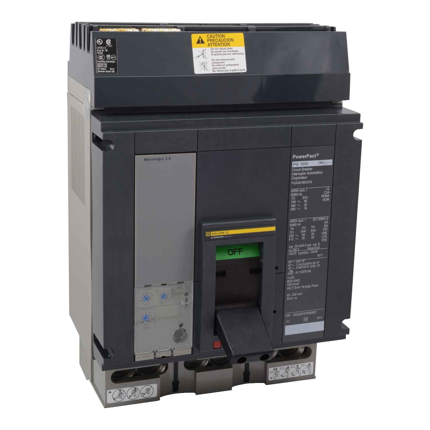 PKA36120U43A - Square D - Molded Case Circuit Breaker