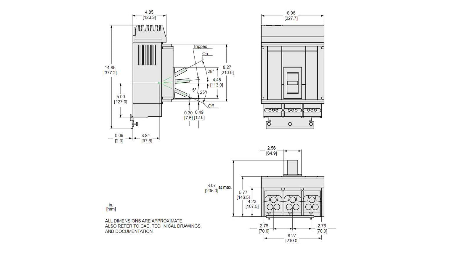 PLA34120U44A - Square D - Molded Case Circuit Breaker