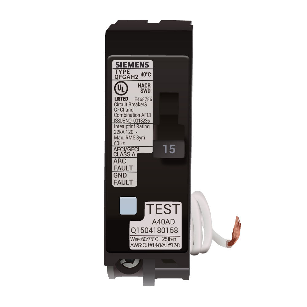 Q115DFH - Siemens - 15 Amp Molded Case Circuit Breaker