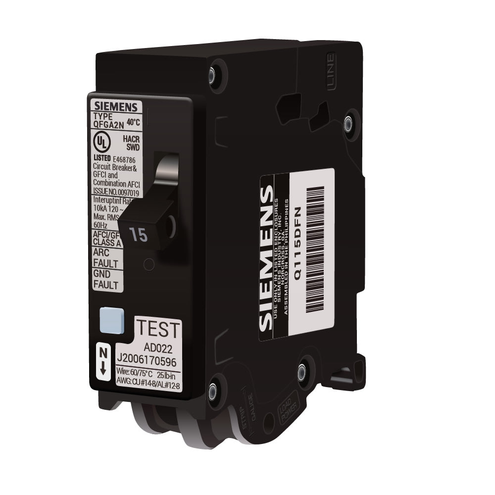 Q115DFN - Siemens - Dual Function Circuit Breaker