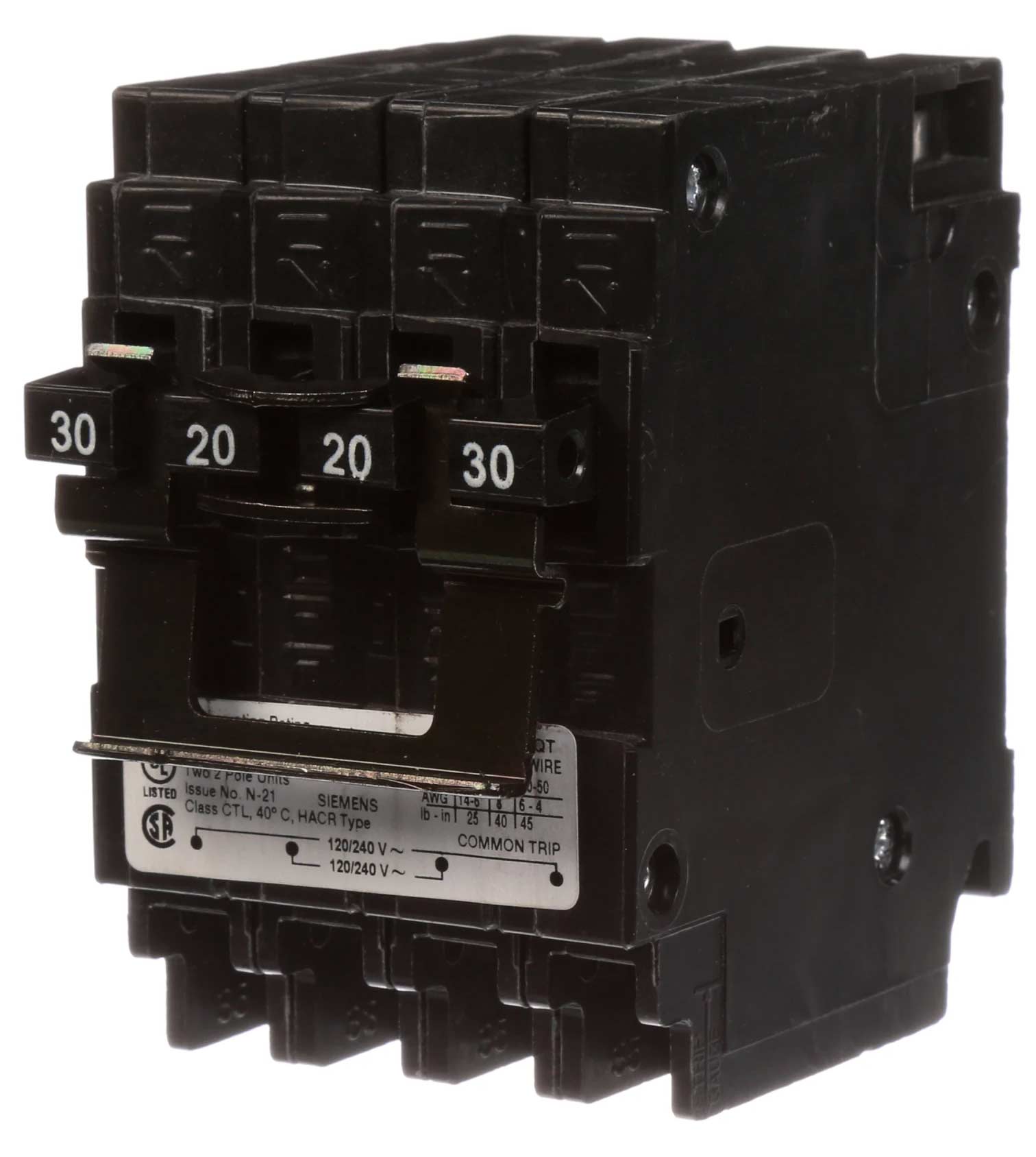 Q23020CT2 - Siemens - 30 Amp Molded Case Circuit Breaker