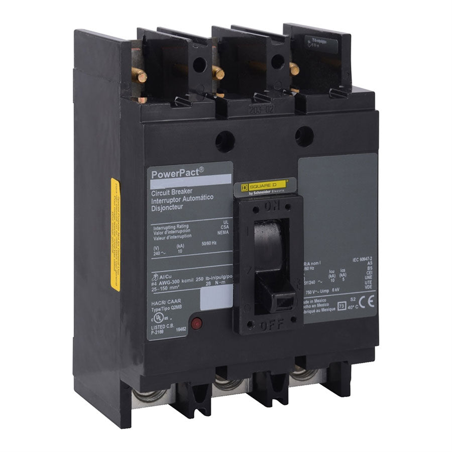 Q2M3100MB - Square D 100 Amp 3 Pole 240 Volt Molded Case Circuit Breaker