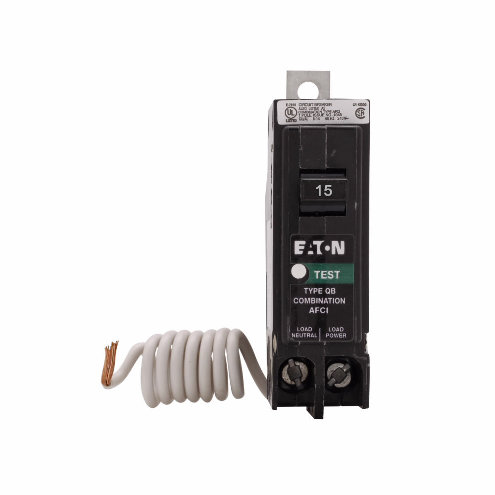 QB1015CAF - Eaton Cutler-Hammer 15 Amp 1 Pole 240 Volt Bolt-On Molded Case Circuit Breaker