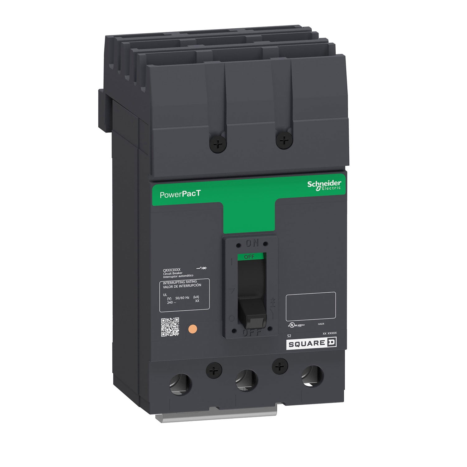 QBA32110 - Square D 110 Amp 3 Pole 240 Volt Plug-In Molded Case Circuit Breaker