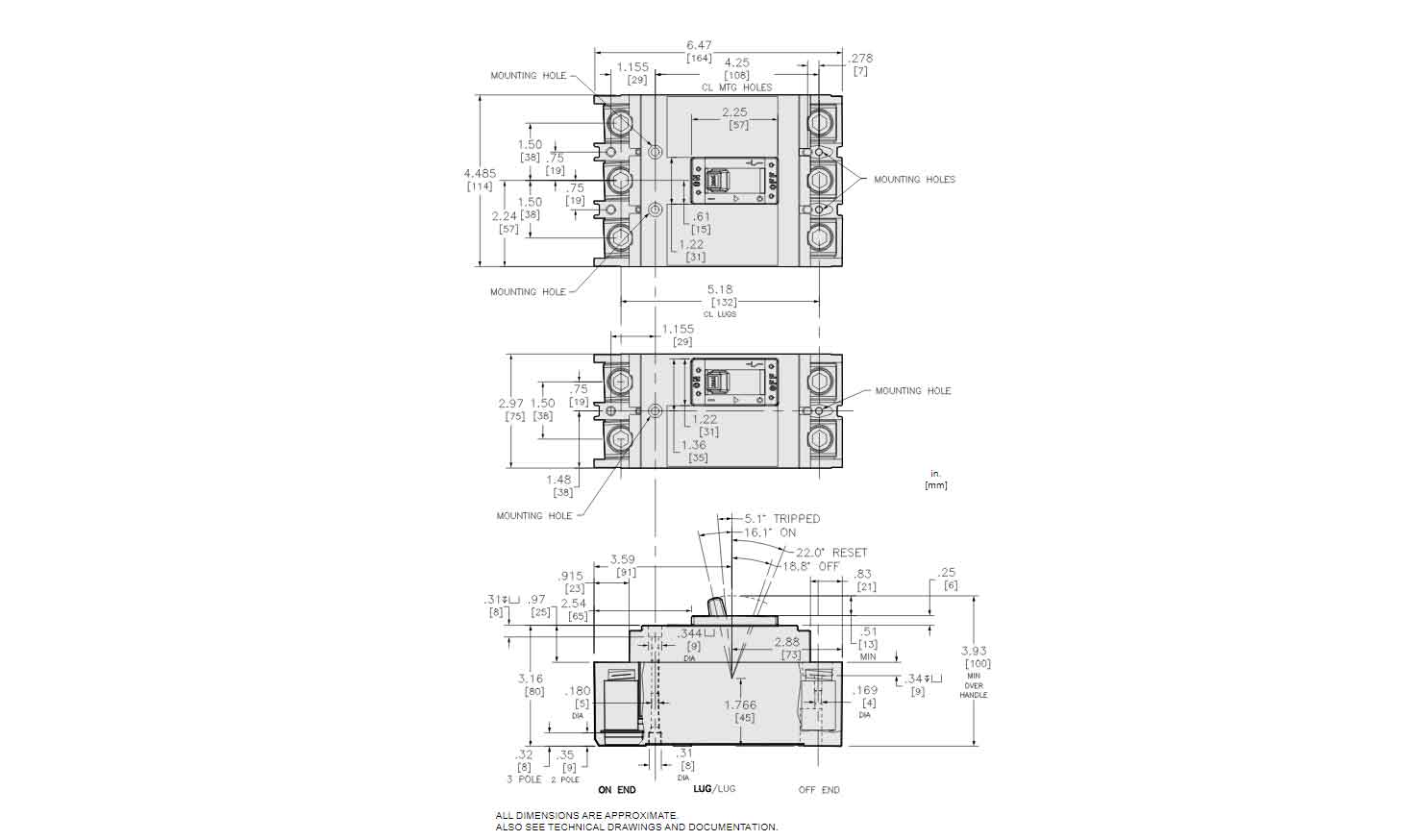 QDP32225TM - Square D - Molded Case Circuit Breaker