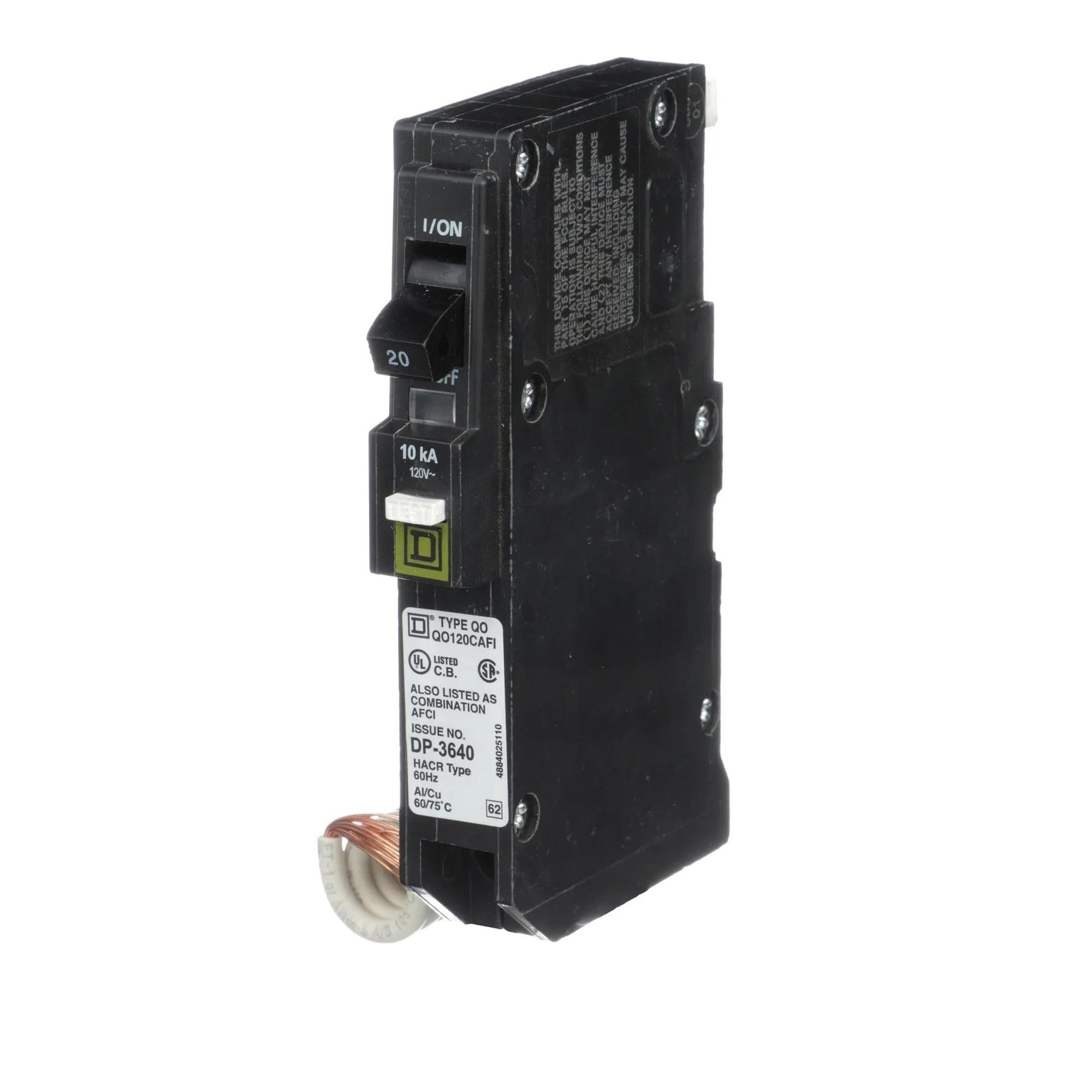 QO120CAFIC - Square D - Molded Case Circuit Breaker