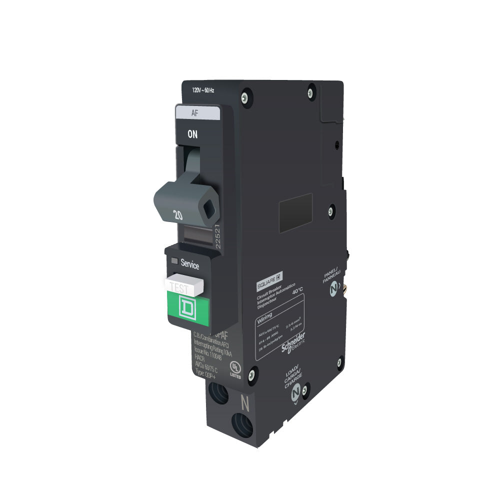 QO120PAF - Square D - 20 Amp AFCI Circuit Breaker