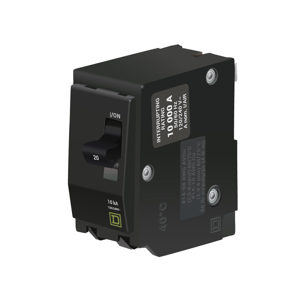 QO220 - Square D - 20 Amp Circuit Breaker