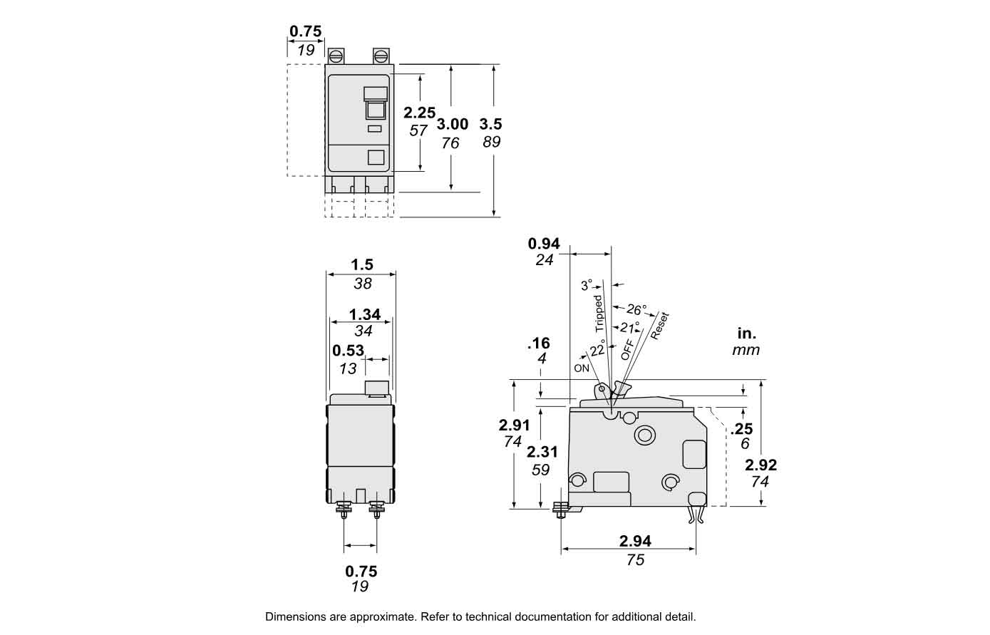 QOB2151021 - Square D - Molded Case
 Circuit Breakers