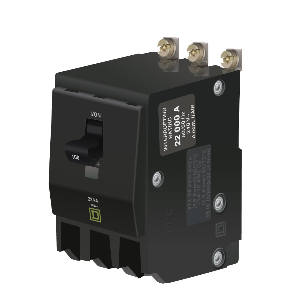 QOB3100VH - Square D - 100 Amp 22kA Circuit Breaker