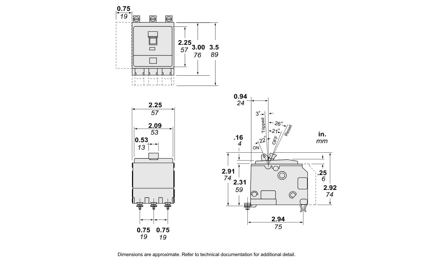 QOB3301021 - Square D - Molded Case Circuit Breaker