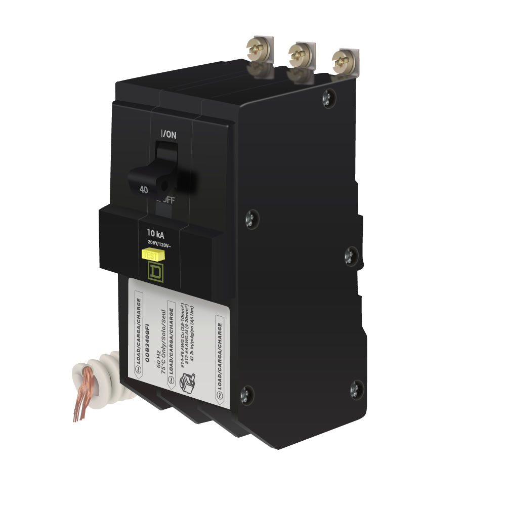 QOB340GFI - Square D - 40 Amp GFCI Circuit Breaker