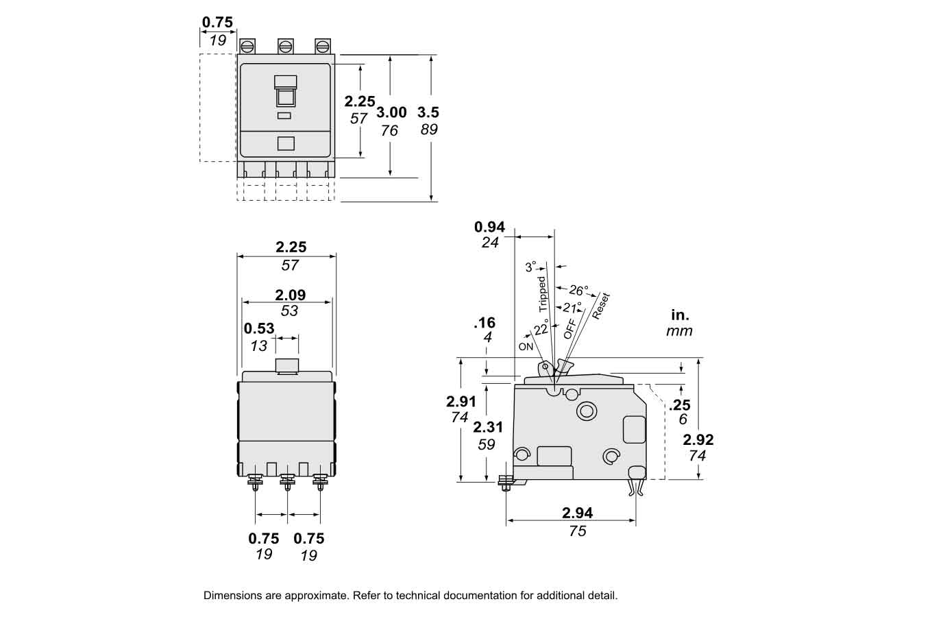 QOB3701021 - Square D - Molded Case Circuit Breaker