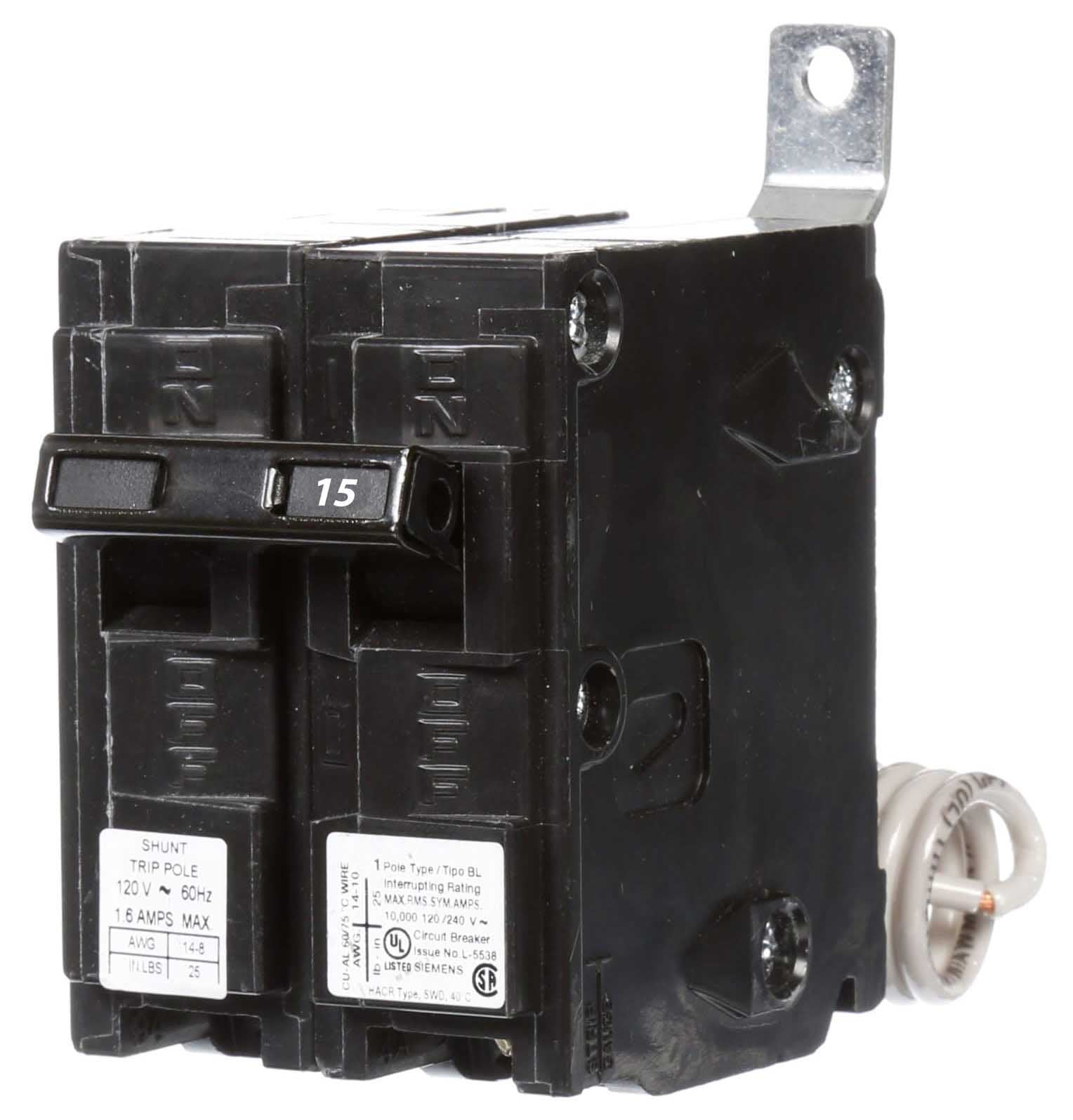 B11500S01 - Siemens - 15 Amp Circuit Breaker