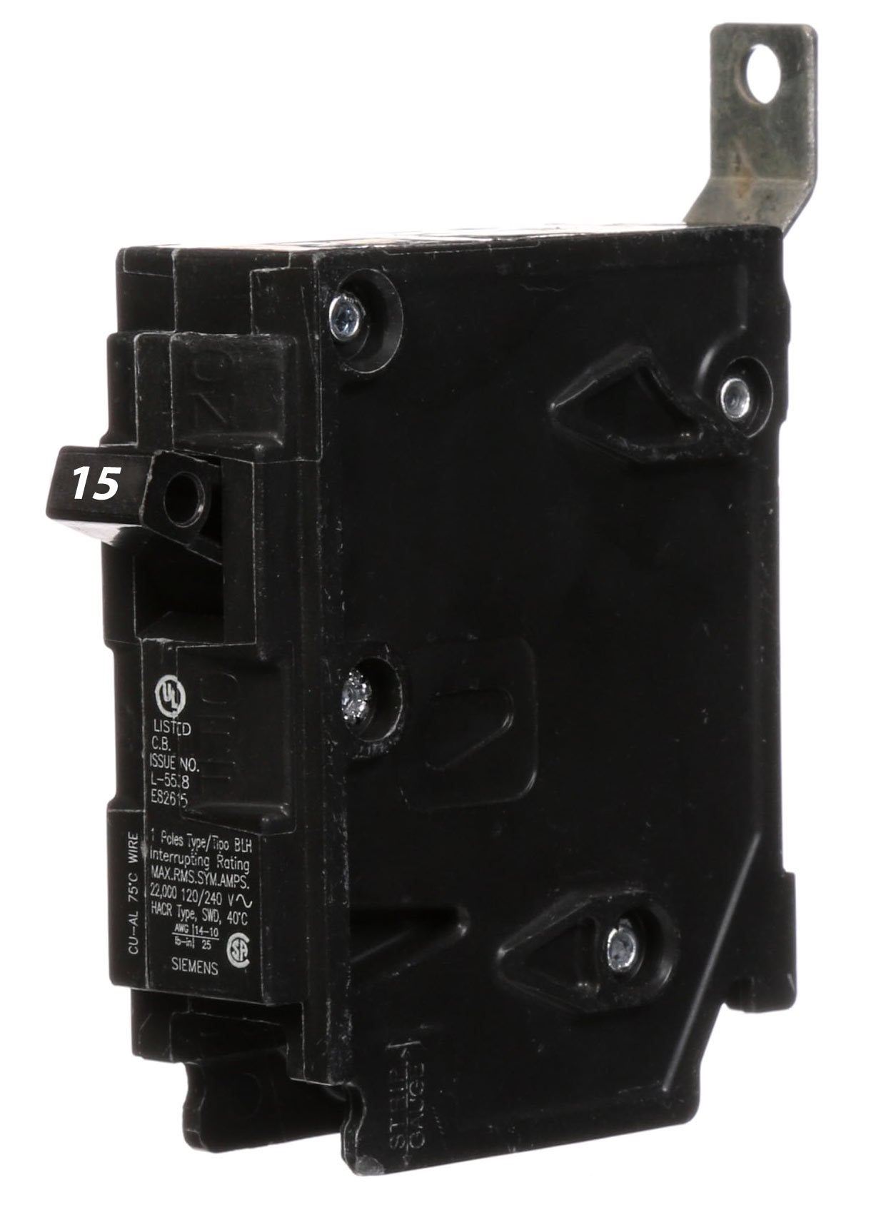 B115H - Siemens - 15 Amp 22kA Circuit Breaker