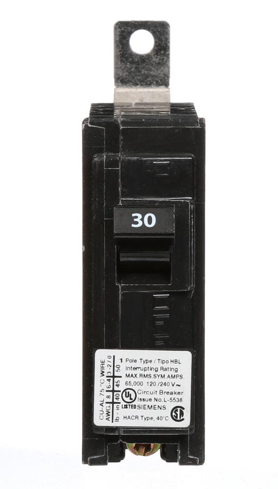 B130HH - Siemens 30 Amp 1 Pole 120 Volt Molded Case Circuit Breaker