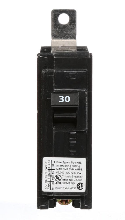 B130HH - Siemens 30 Amp 1 Pole 120 Volt Molded Case Circuit Breaker