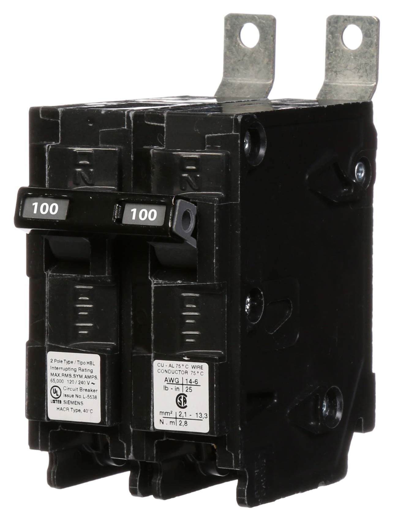 B2100HH - Siemens - 100 Amp 22kA Circuit Breaker