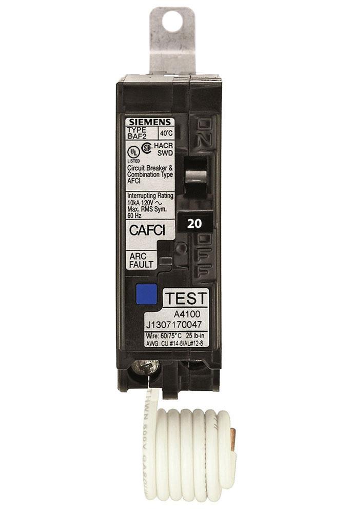 BA120AF - Siemens 20 Amp 1 Pole 120 Volt Molded Case Circuit Breaker