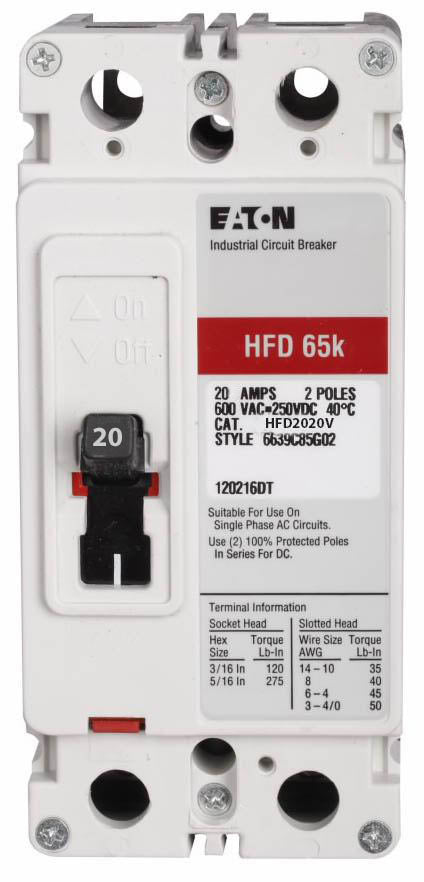 HFD2020V - Eaton - Molded Case Circuit Breaker