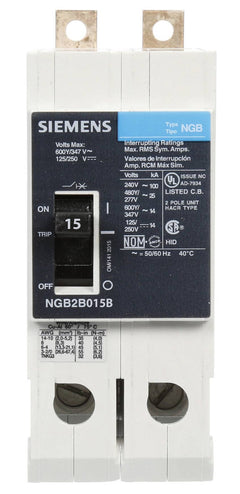 NGB2B015B - Siemens - Molded Case Circuit Breaker