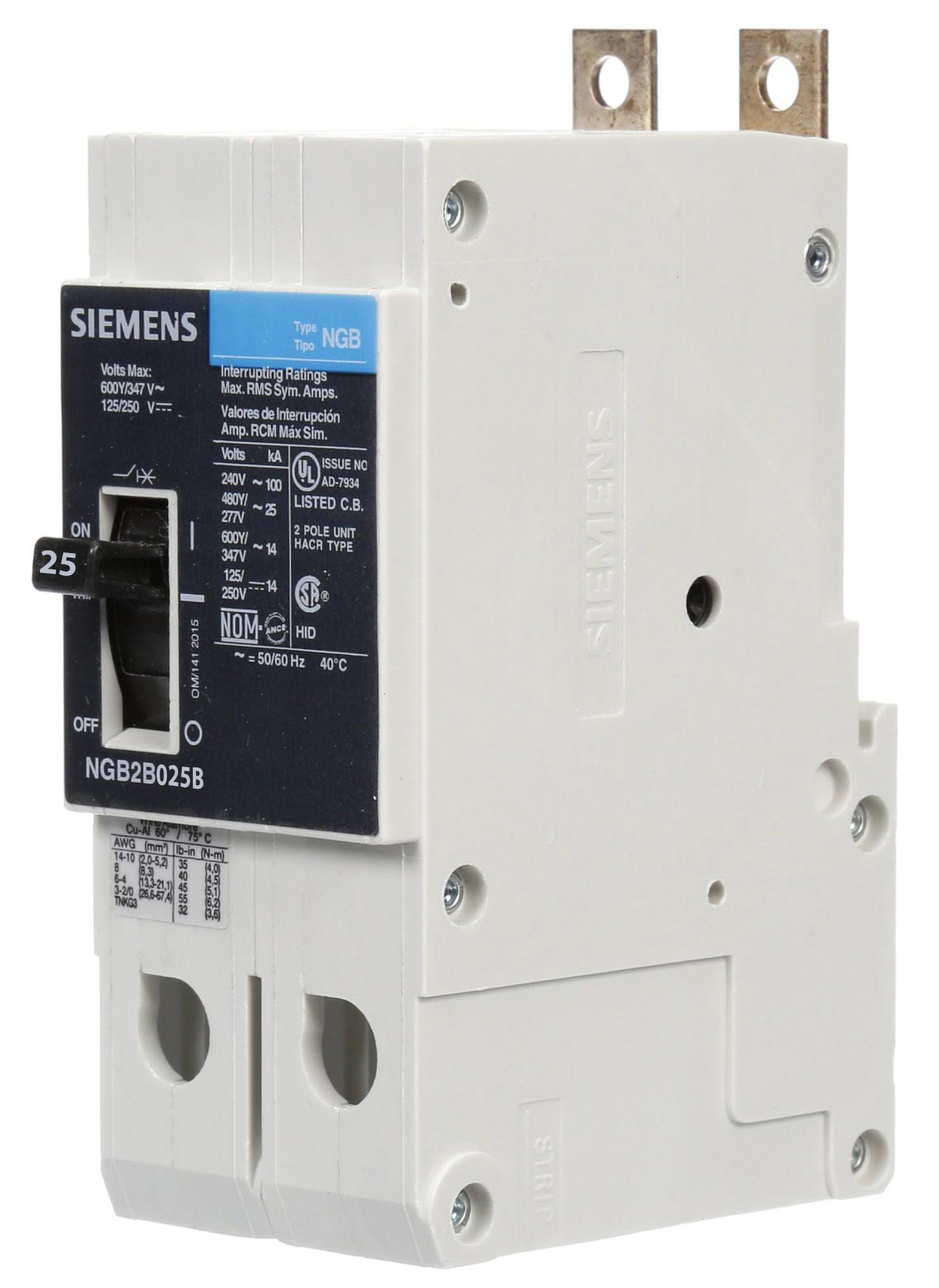 NGB2B025B - Siemens - Molded Case Circuit Breaker