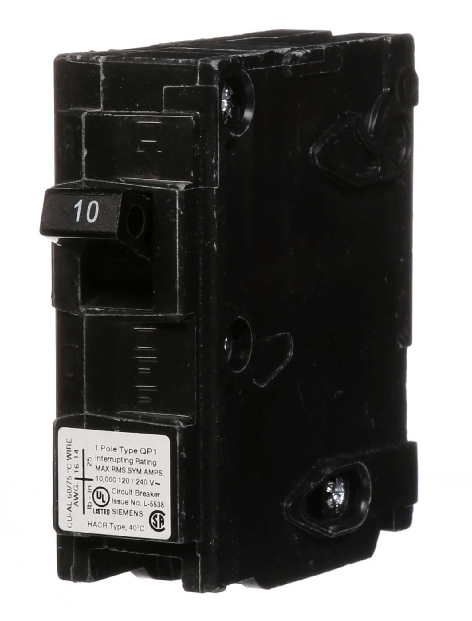 Q110 - Siemens - 10 Amp Molded Case Circuit Breaker