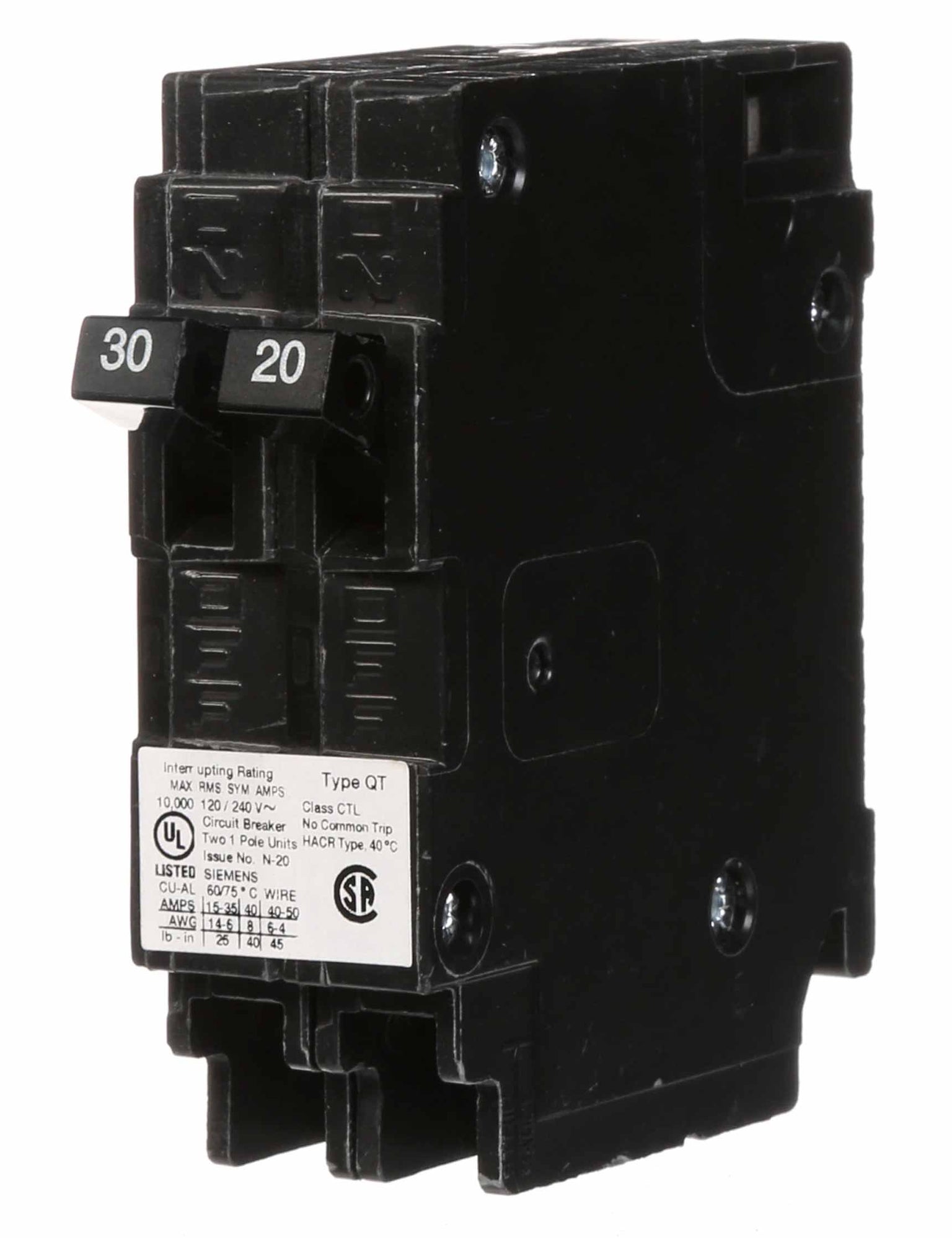 Q3020 - Siemens - Tandem Circuit Breaker