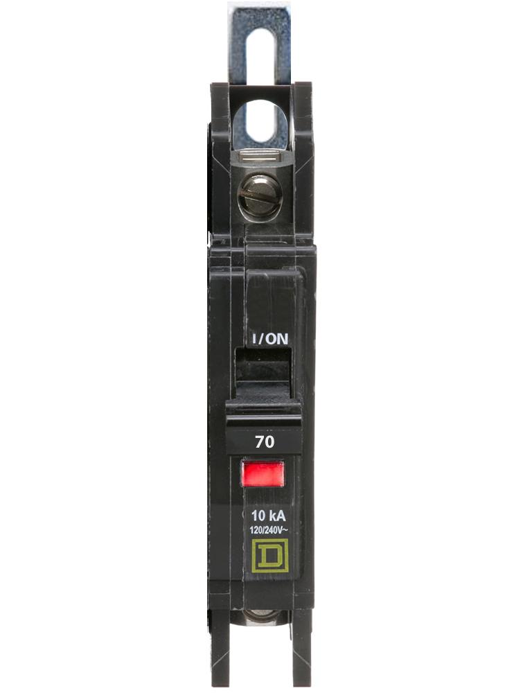 QOU170 - Square D 70 Amp 1 Pole 120 Volt Miniature Circuit Breaker