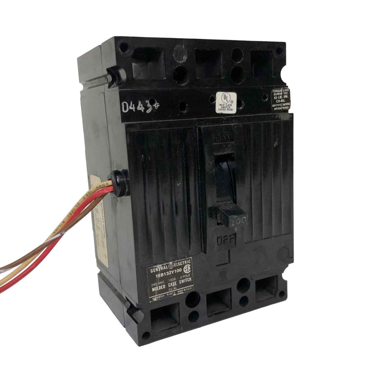 TEB132Y100 - General Electrics - Molded Case Circuit Breakers