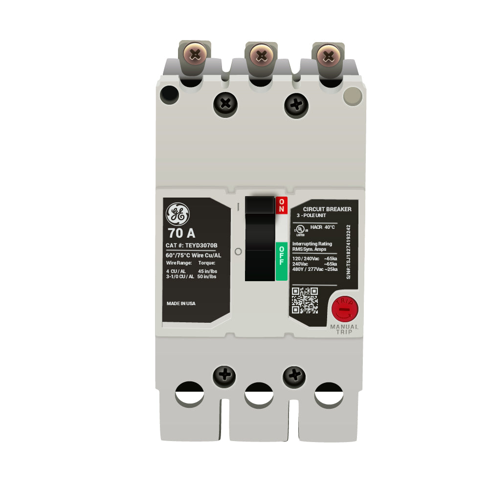 TEYD3070B - General Electrics - Molded Case Circuit Breakers
