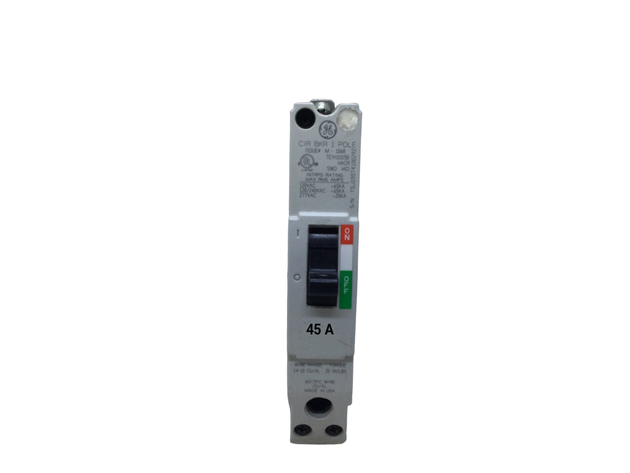 TEYH1045B - General Electrics - Molded Case Circuit Breakers
