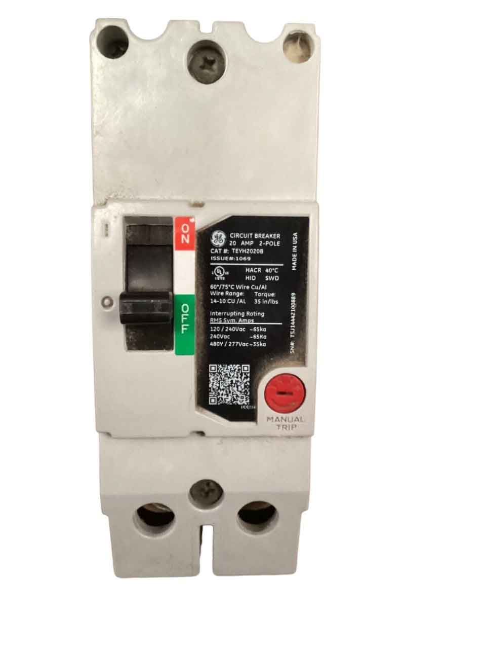 TEYH2020B - General Electrics - Molded Case Circuit Breakers
