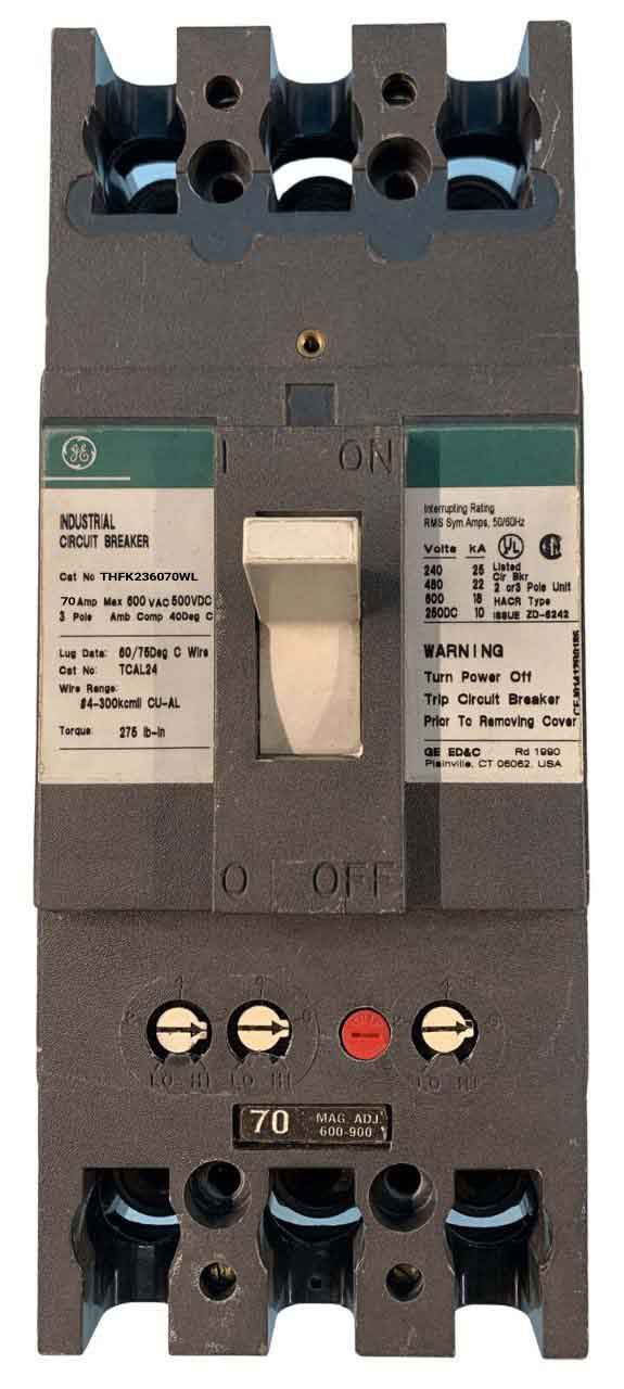 THFK236070WL - General Electrics - Molded Case Circuit Breakers
