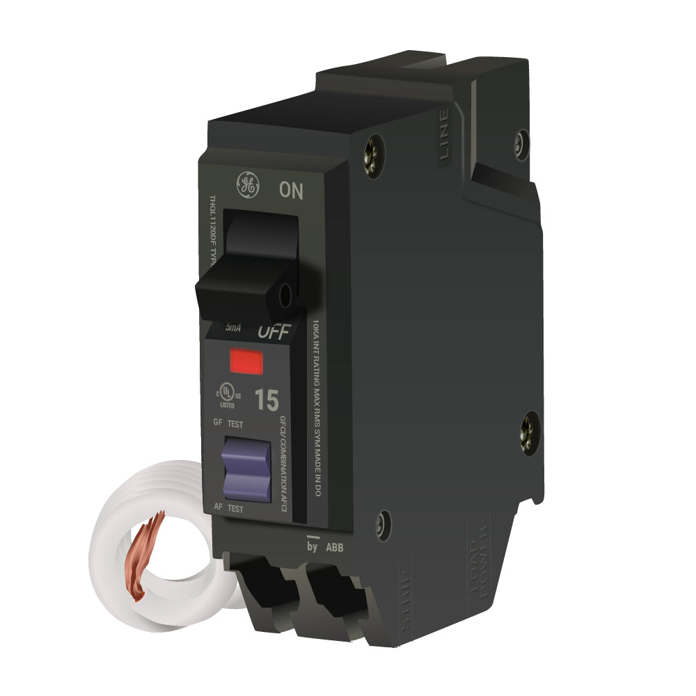 THQL1115DF - GE - 15 Amp Dual Function Circuit Breaker