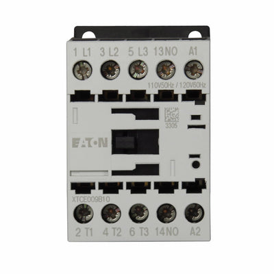 XTCE009B10B - Eaton Cutler-Hammer 9 Amp 3 Pole 600 Volt Magnetic Contactor