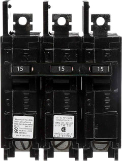 BQ3B015H - Siemens 15 Amp 3 Pole 240 Volt Bolt-On Molded Case Circuit Breaker