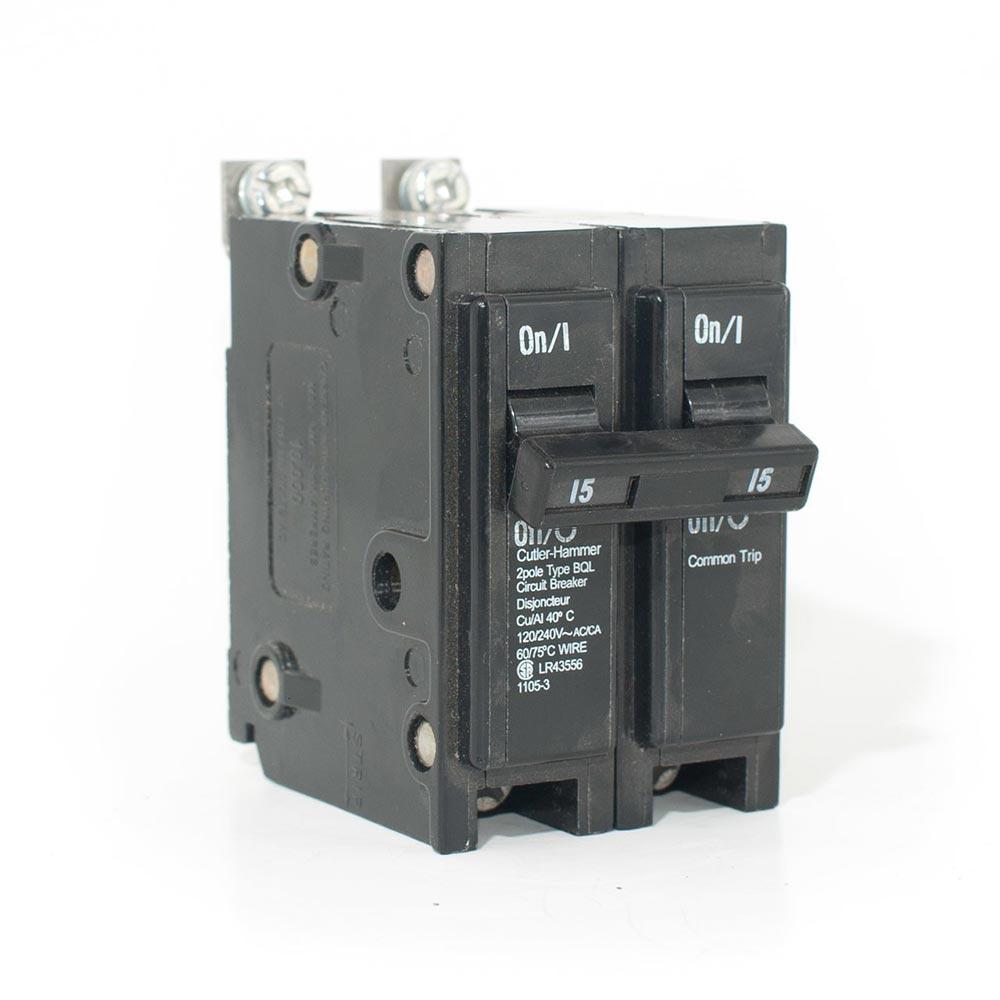 BQL215 - Commander 15 Amp Double Pole Bolt-On Circuit Breaker