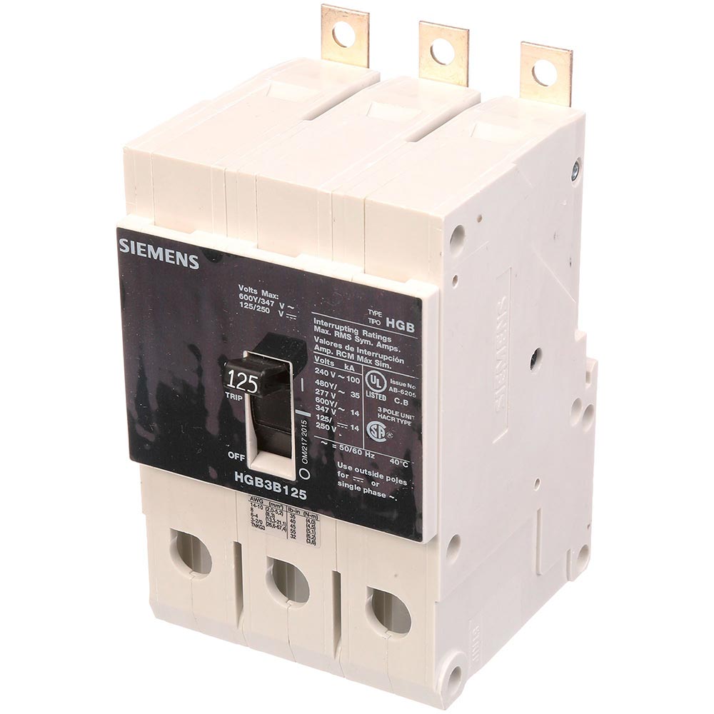 HGB3B125B - Siemens - Molded Case Circuit Breaker