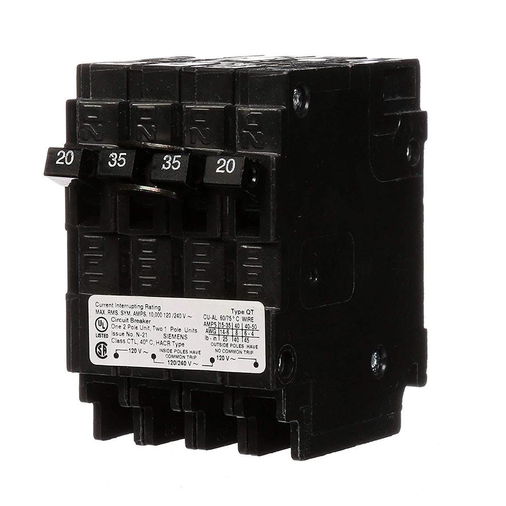 Q22035CT - Siemens 35 Amp 2 Pole 240 Volt Thermal Magnetic Circuit Breaker