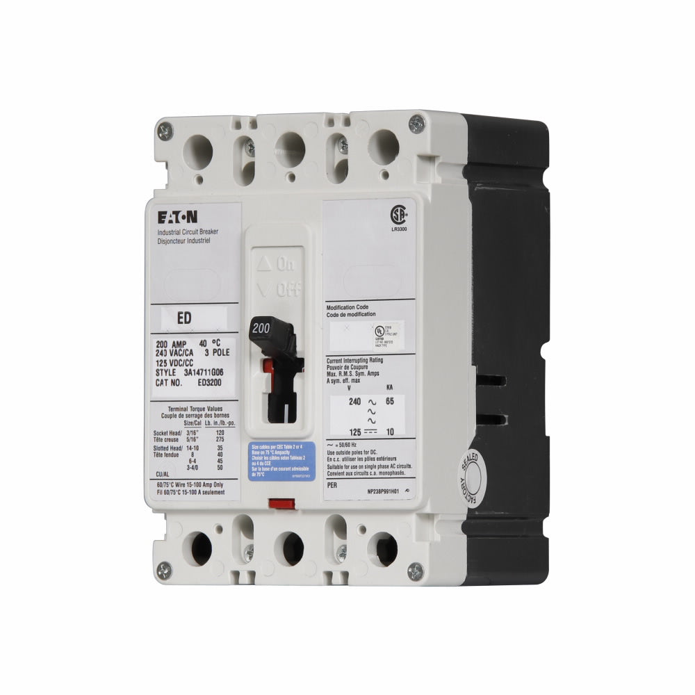 ED3200 - Eaton - 200 Amp Molded Case Circuit Breaker