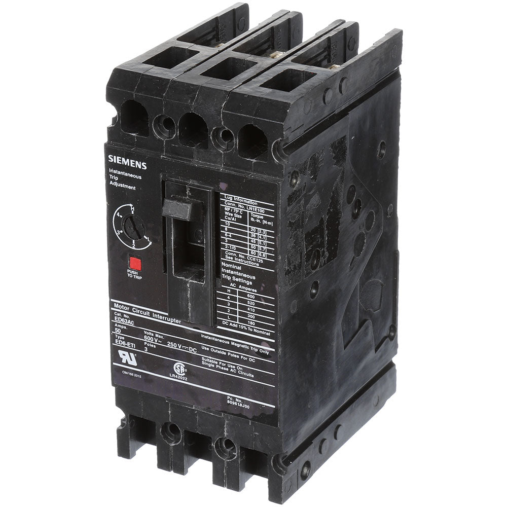 ED63A001 - Siemens - Molded Case Circuit Breaker